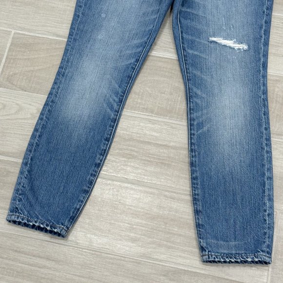 Madewell Rigid High-Rise Skinny The Perfect Vintage Denim Blue Jeans Size 26P - Picture 6 of 15
